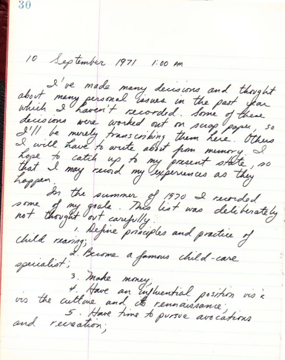 Richard Warshak journal page 30