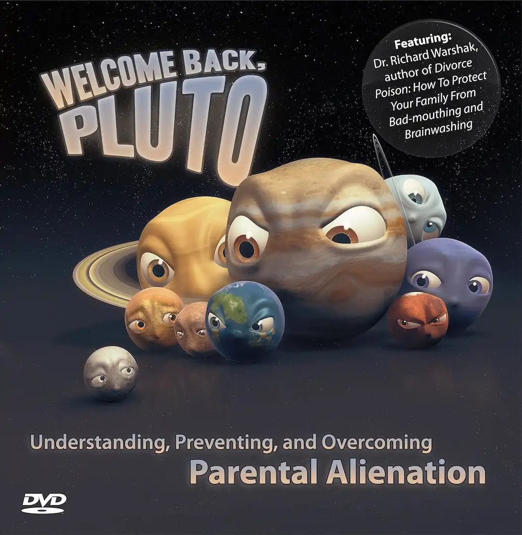 DVD Cover of the film Welcome Back, Pluto: Understanding, Preventing, and Overcoming Parental Alienation